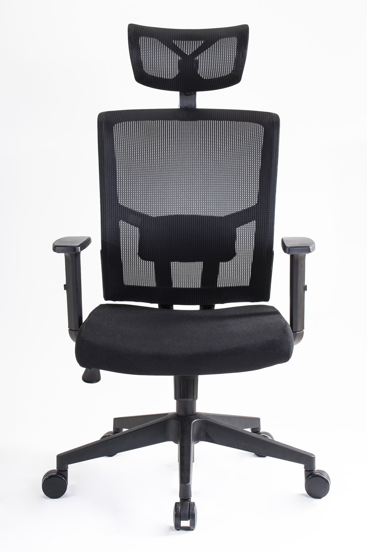 Silla Ejecutiva Habana Tela con cabecera, vista frontal