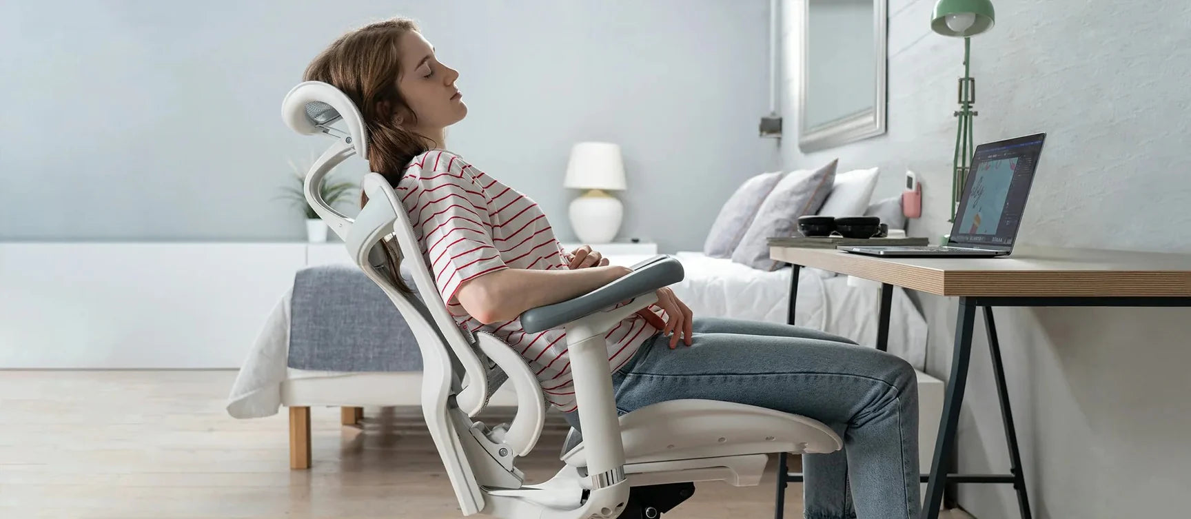 Silla Ejecutiva Multifunciónal S3 Mesh Blanco