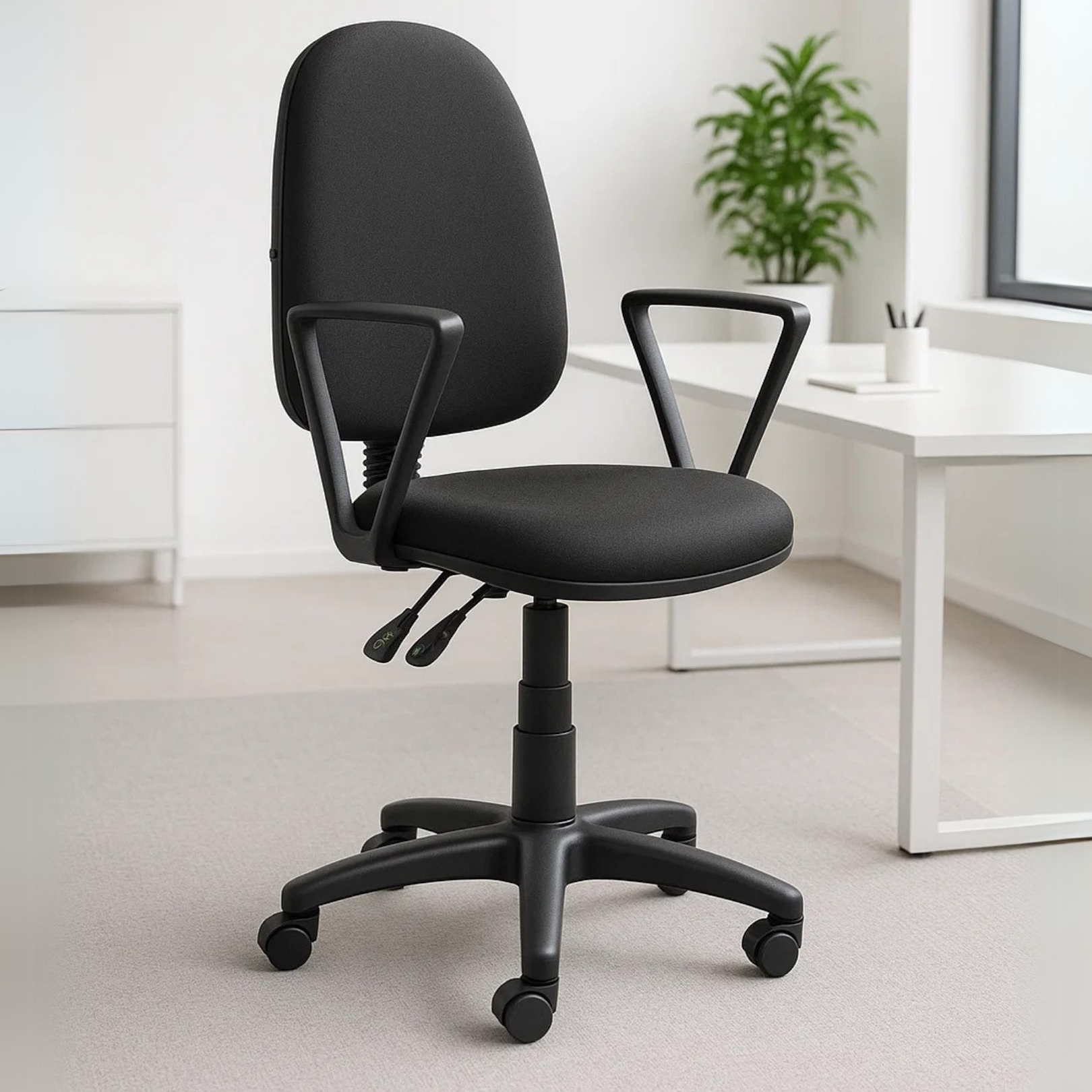 Silla Operativa Clasica 1512 Tela y Brazos Fijos - Ergonomik pieza OFIK
