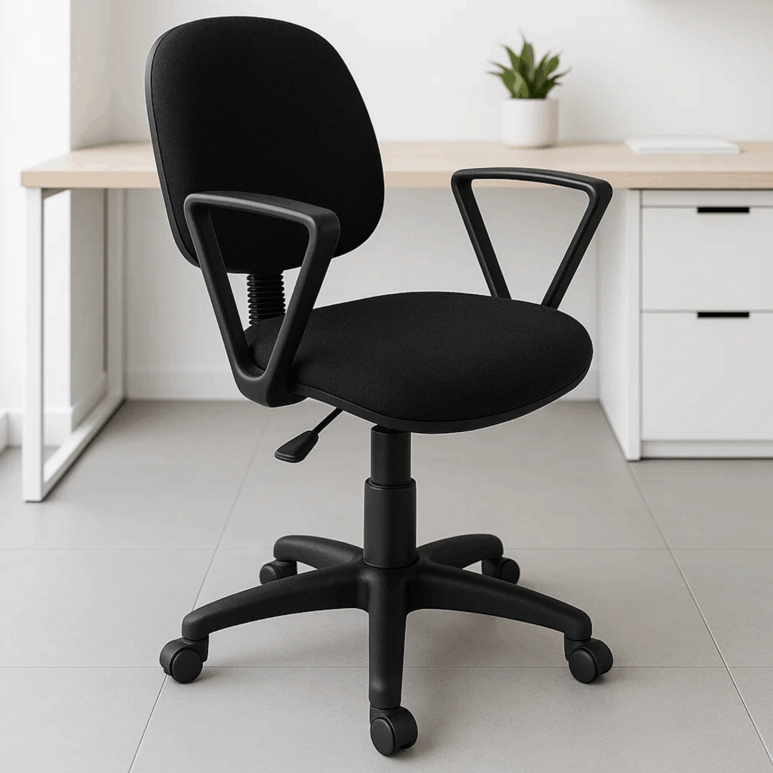 Silla Secretarial Con Brazos Regia 1011