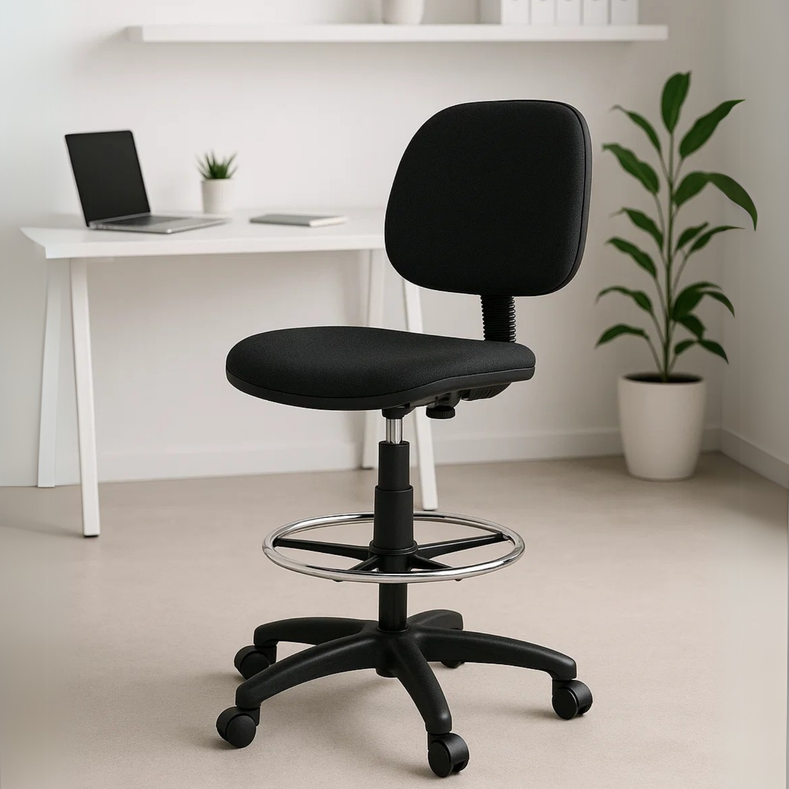 Silla Cajero Tiempo en Tela sin Brazos 3507 - Ergonomik pieza OFIK