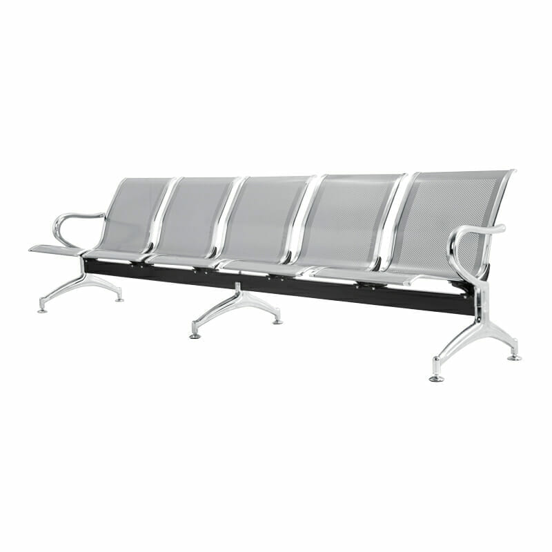 Banca Airport 5 Plazas Silver Grey