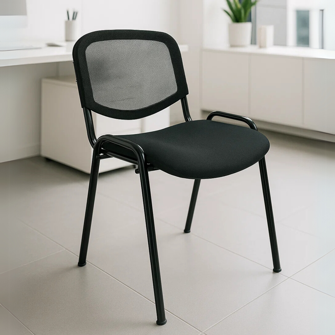 Silla de Visita Genova Mesh y Tela sin brazos - Ergonomik pieza OFIK