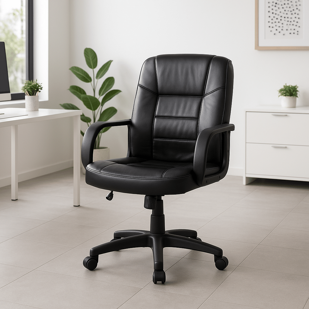 Silla Ejecutiva Alfaro en Vinipiel y Respaldo Medio 2002 - Ergonomik silla ejecutiva OFIK
