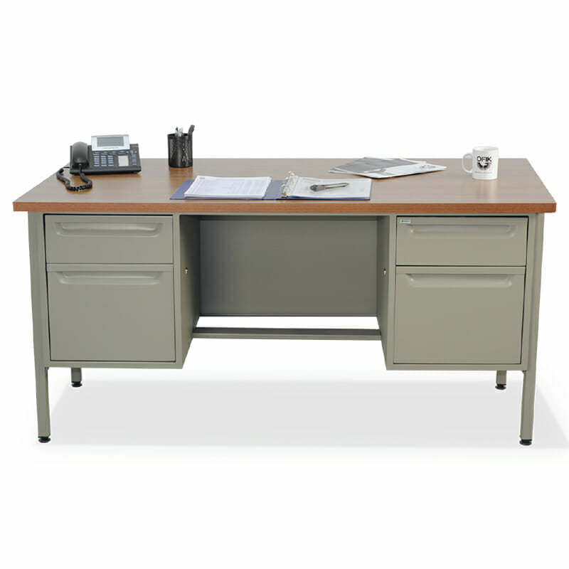 Escritorio metálico de 2 Pedestales 182 cm Nova - Ergonomik escritorio OFIK
