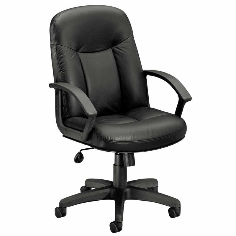 Silla Ejecutiva En Piel Negra HVL601SB11T