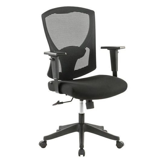 Silla Semi- Ejecutiva Modelo H5 Mesh Y Tela Negra