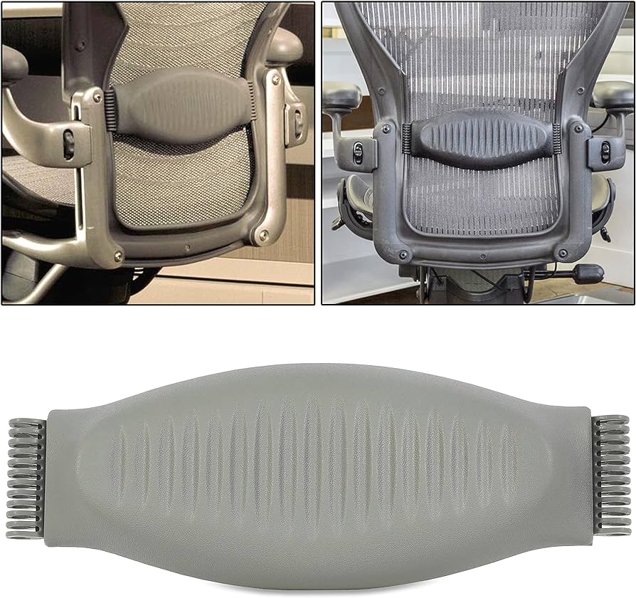 Soporte Lumbar Almohadilla De Apoyo  Para Silla Herman Miller Classic Color gris talla B