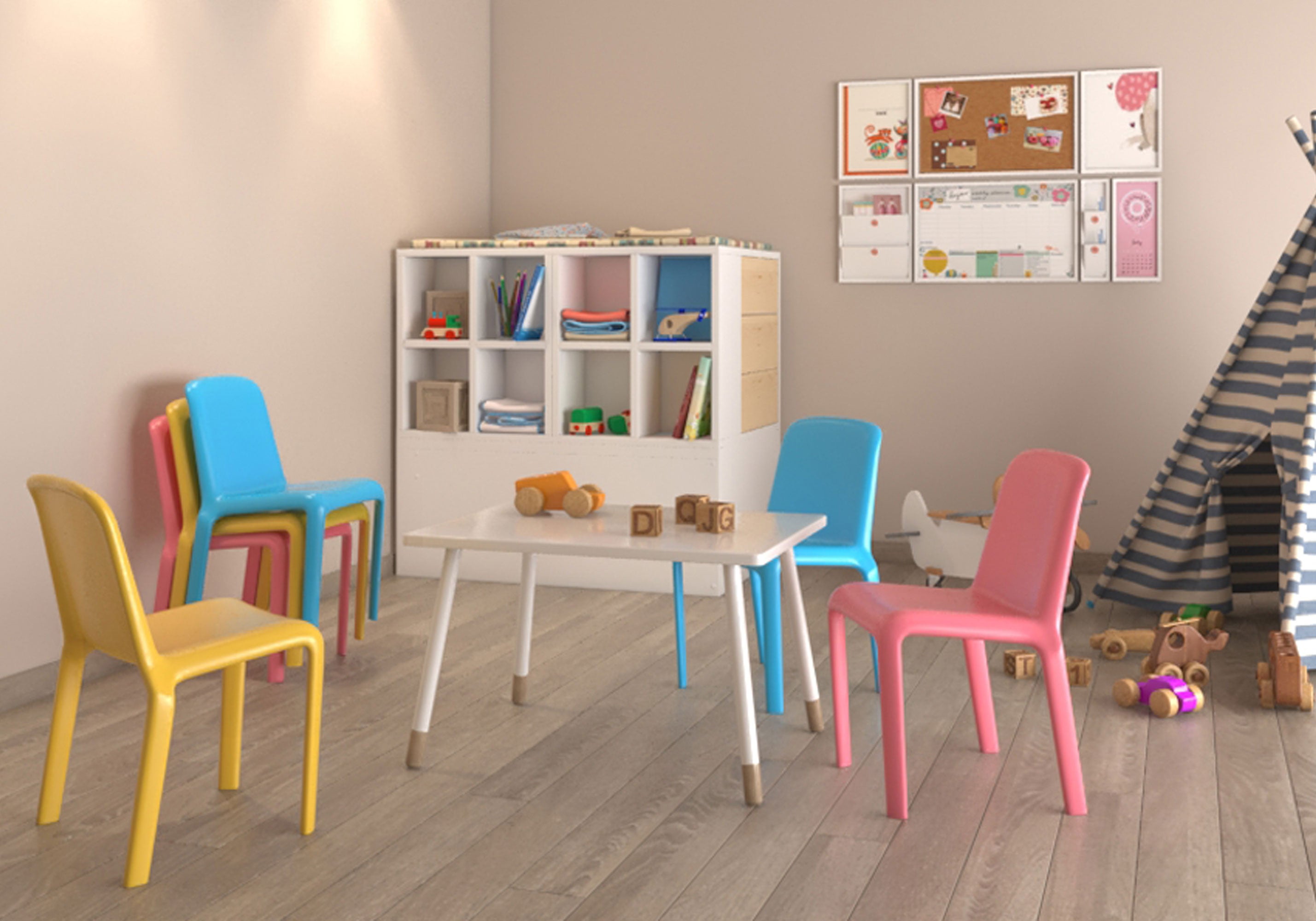 Silla Infantil Bimba  (7 Piezas)