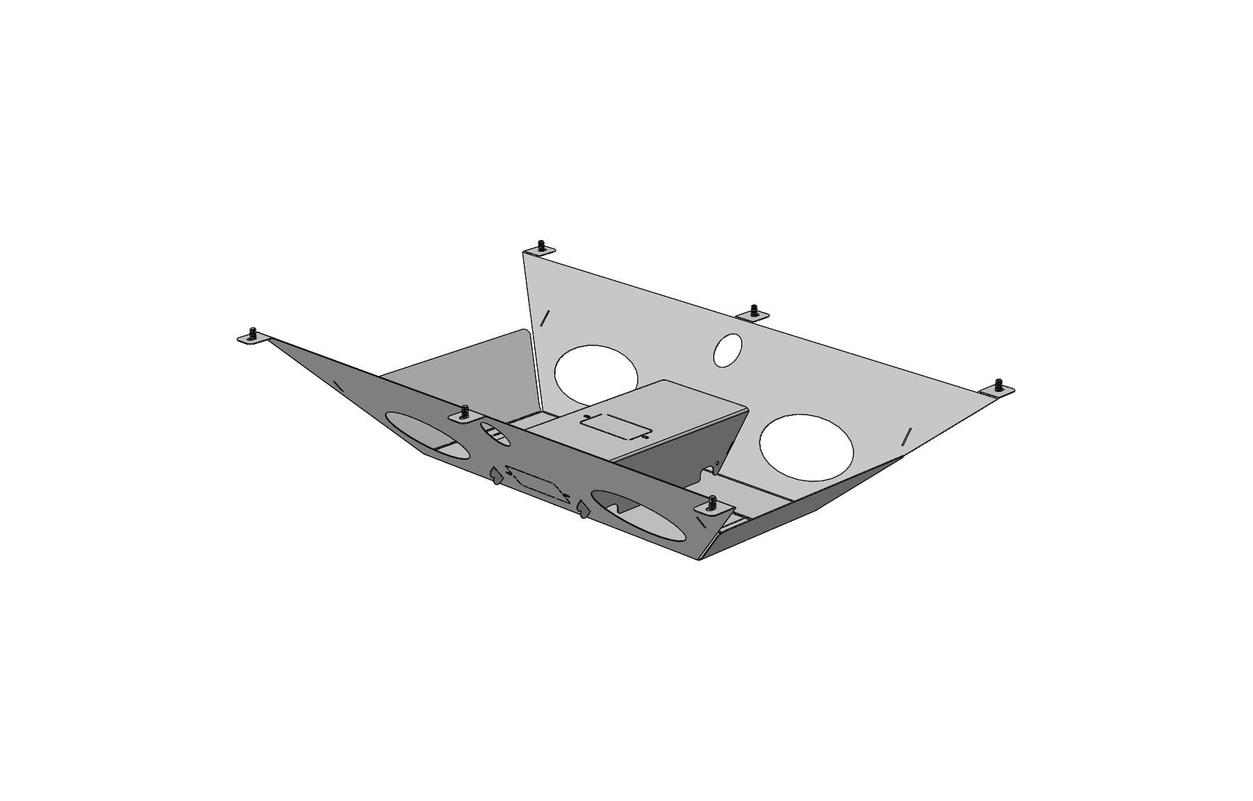 Canaleta Eléctrica Doble Billydesk para 90 cm - Ergonomik pieza OFIK