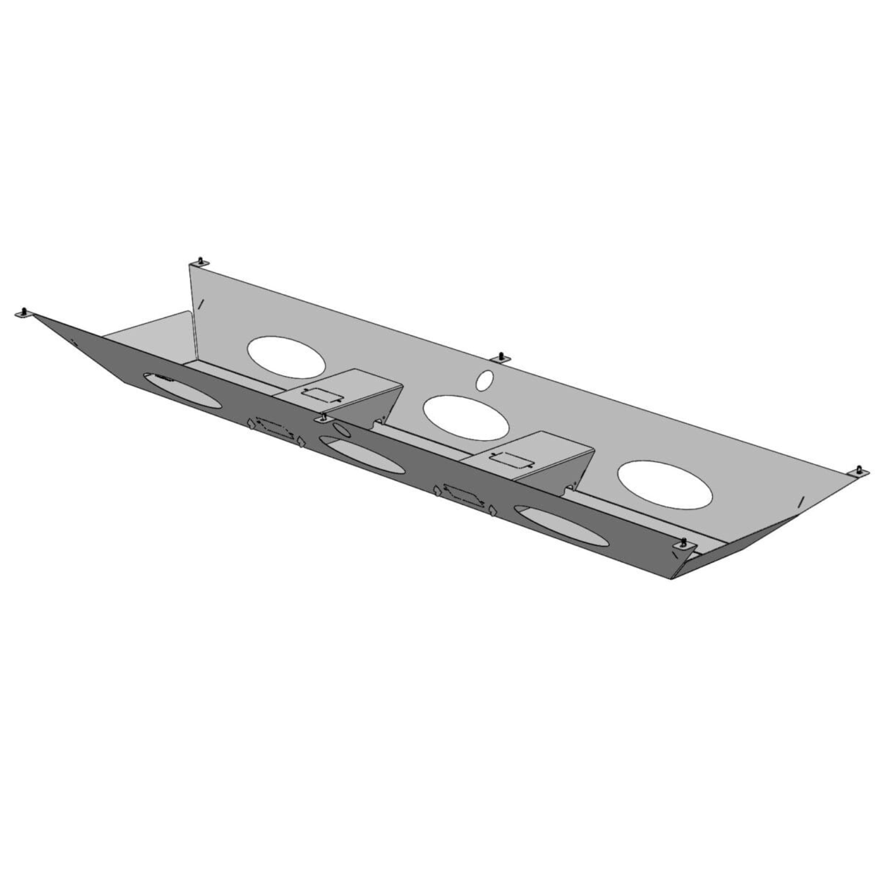 Canaleta Eléctrica Doble Billydesk para 180 cm - Ergonomik pieza OFIK