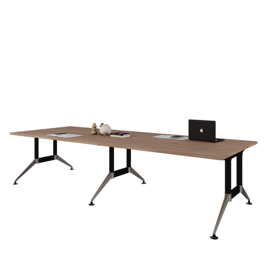 Mesa de Consejo Tech B Chrome Rectangular 3.60 x 1.20 m
