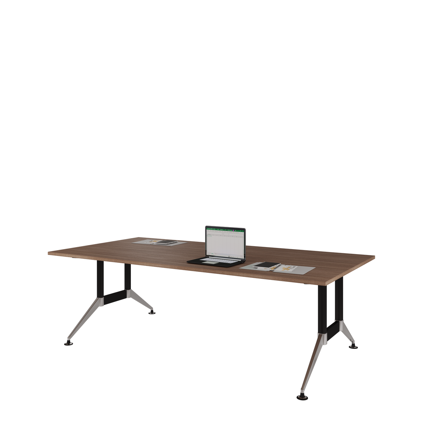Mesa de Juntas Tech B Chrome Rectangular