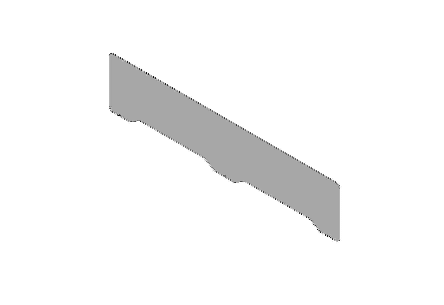 Mini Mampara de Acrílico de 6mm Billydesk de 180 x 40 cm - Ergonomik mampara OFIK