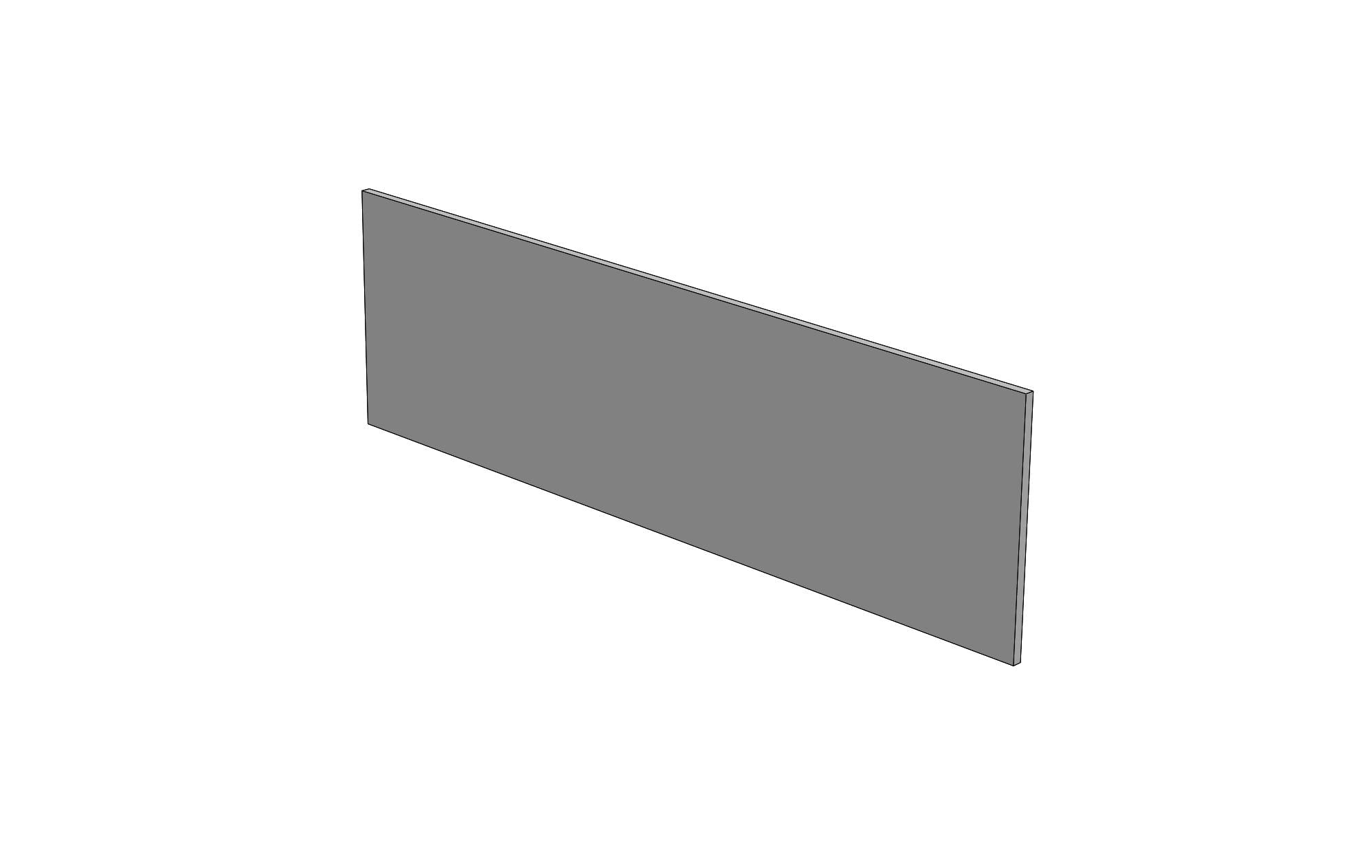 Pantalla de Recato Billydesk de 45cm de altura y 120cm de ancho (Requiere Canaleta Eléctrica Individual) - Ergonomik pieza OFIK