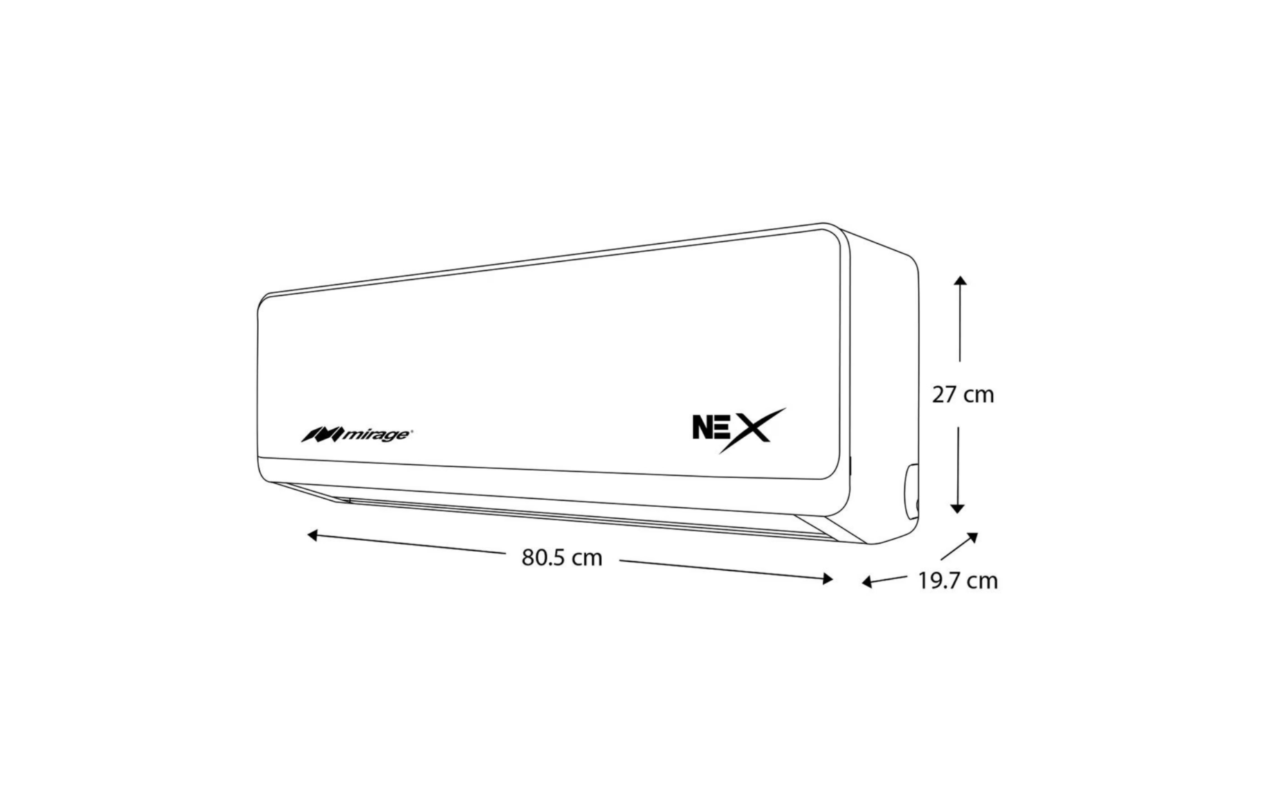 Minisplit Nex 1 Ton 110V Frío/Calor