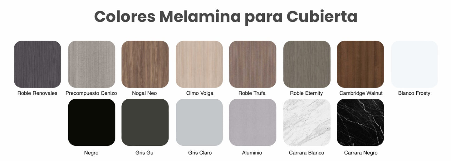 Mesa de Juntas Studio Electrificable Melamina