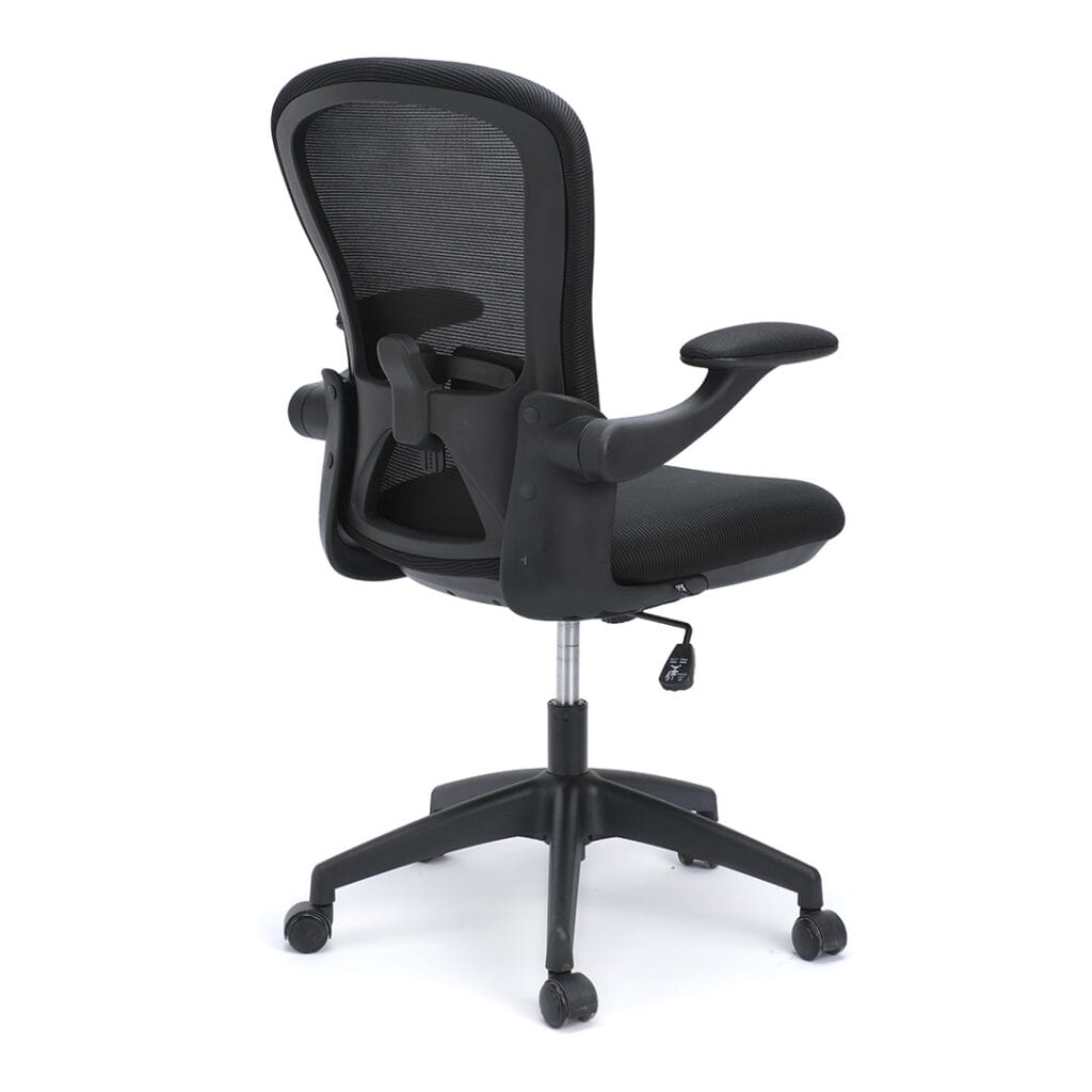 Silla Operativa De Brazo Abatible H6 Mesh Negro