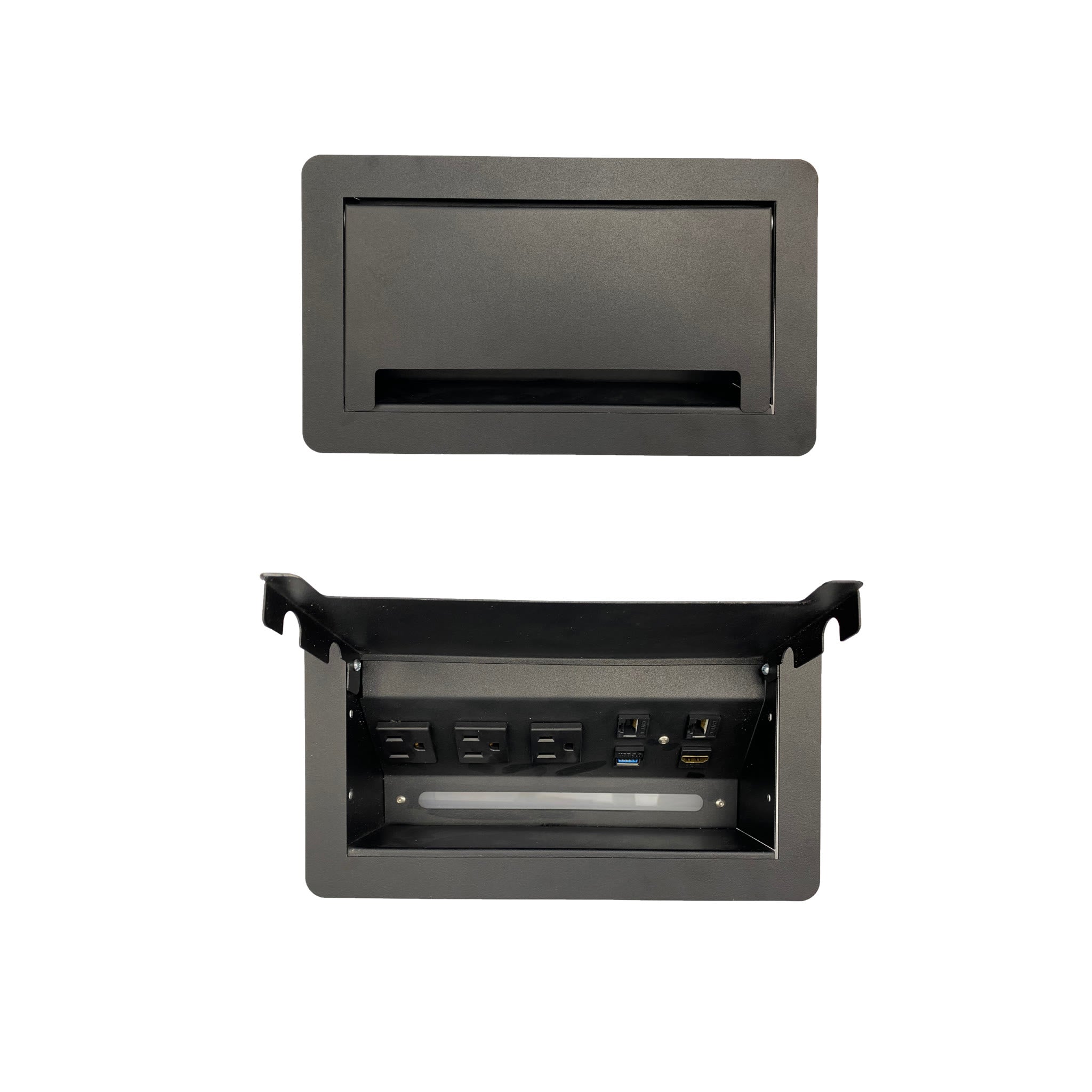 Multicontacto Empotrable Praga con LED LUMBRO