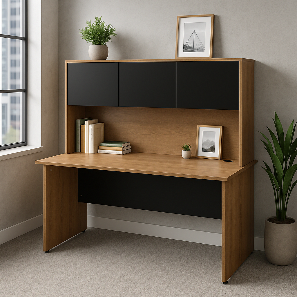Librero sobre Credenza con Puerta 112 x 85 cm - Ergonomik credenza OFIK
