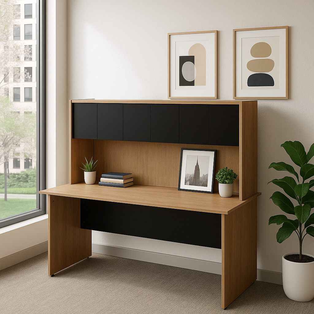 Librero sobre Credenza con Puerta 142 x 85 cm - Ergonomik credenza OFIK