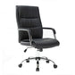 Sillón Ejecutivo Magnus Piel Color Negro Base Cromada