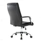 Sillón Ejecutivo Magnus Piel Color Negro Base Cromada