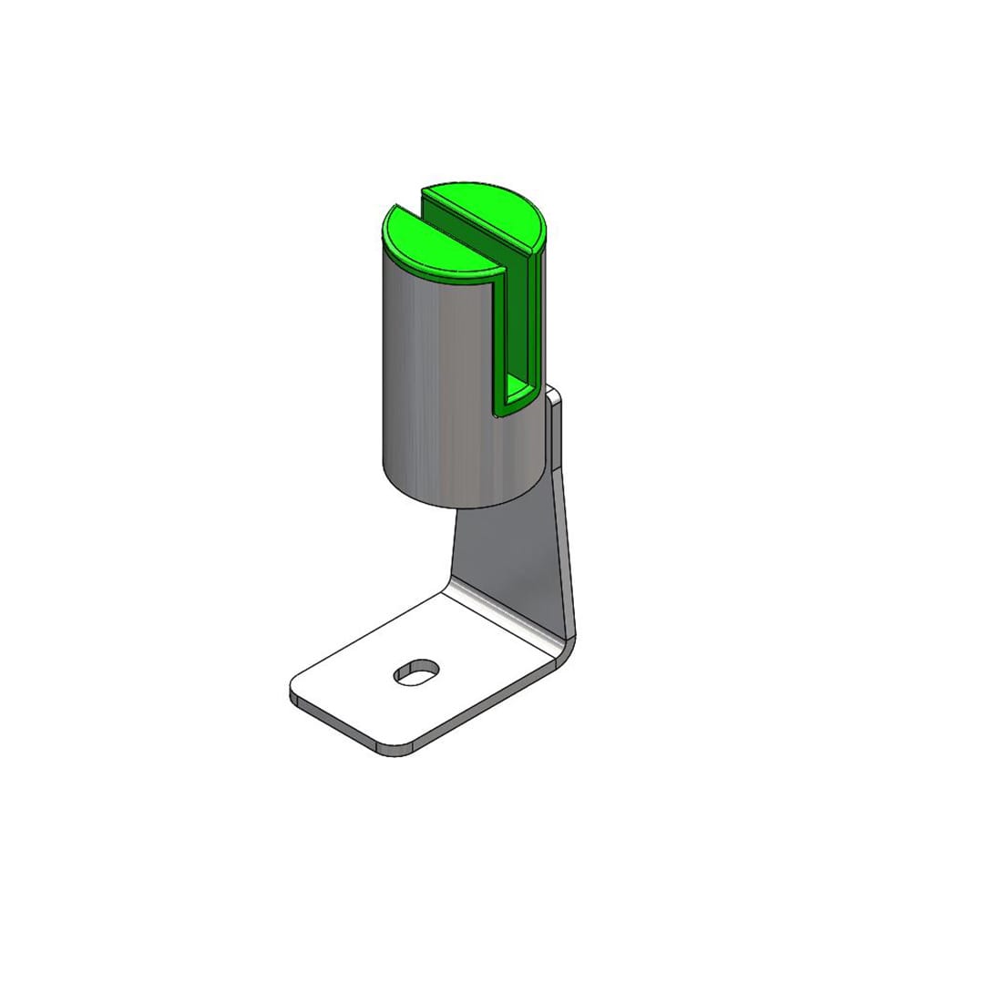 Montaje de Mini Mampara de 6mm Terminal Billydesk (Requiere Acento para Mini Mampara) - Ergonomik mampara OFIK