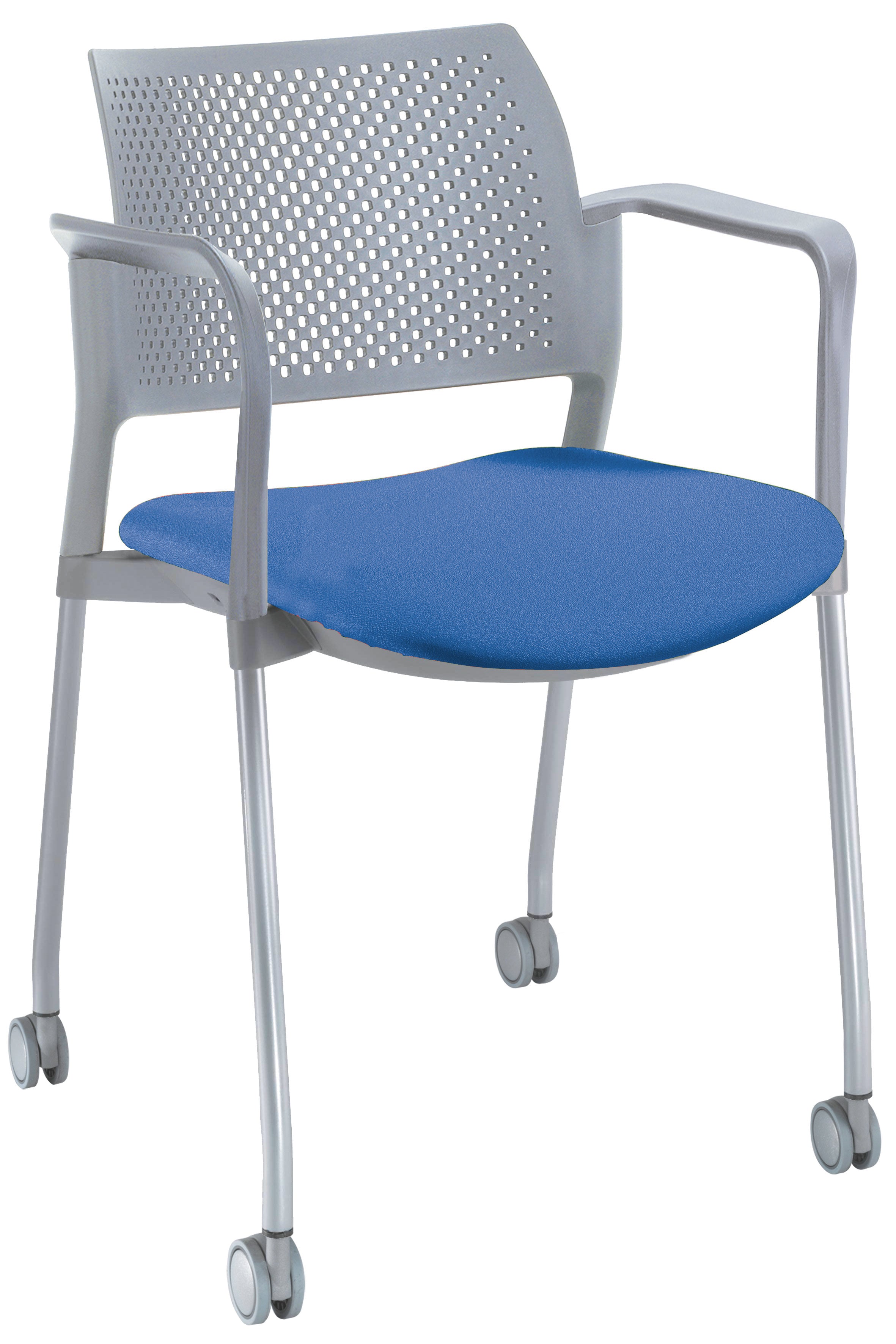 Silla Kyos Gris Semi Tapizadas
