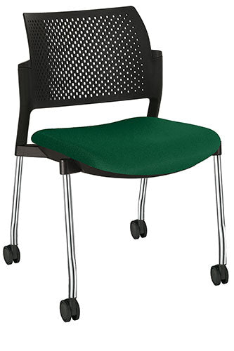 Silla Kyos Negro Semi Tapizadas