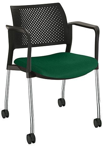 Silla Kyos Negro Semi Tapizadas