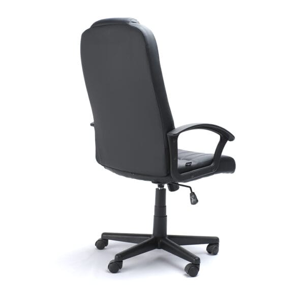 Sillón Semi Ejecutivo Alfa vinil color negro