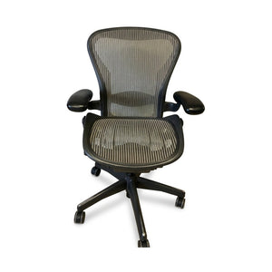 Silla Herman Miller Aeron Classic Talla B Grafito/Gris - Ergonomik Silla de Oficina Herman Miller