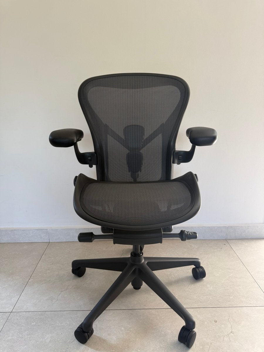 Aeron Herman Miller B Grafito Equipada - Preowned - Ergonomik silla ergonomica Herman Miller