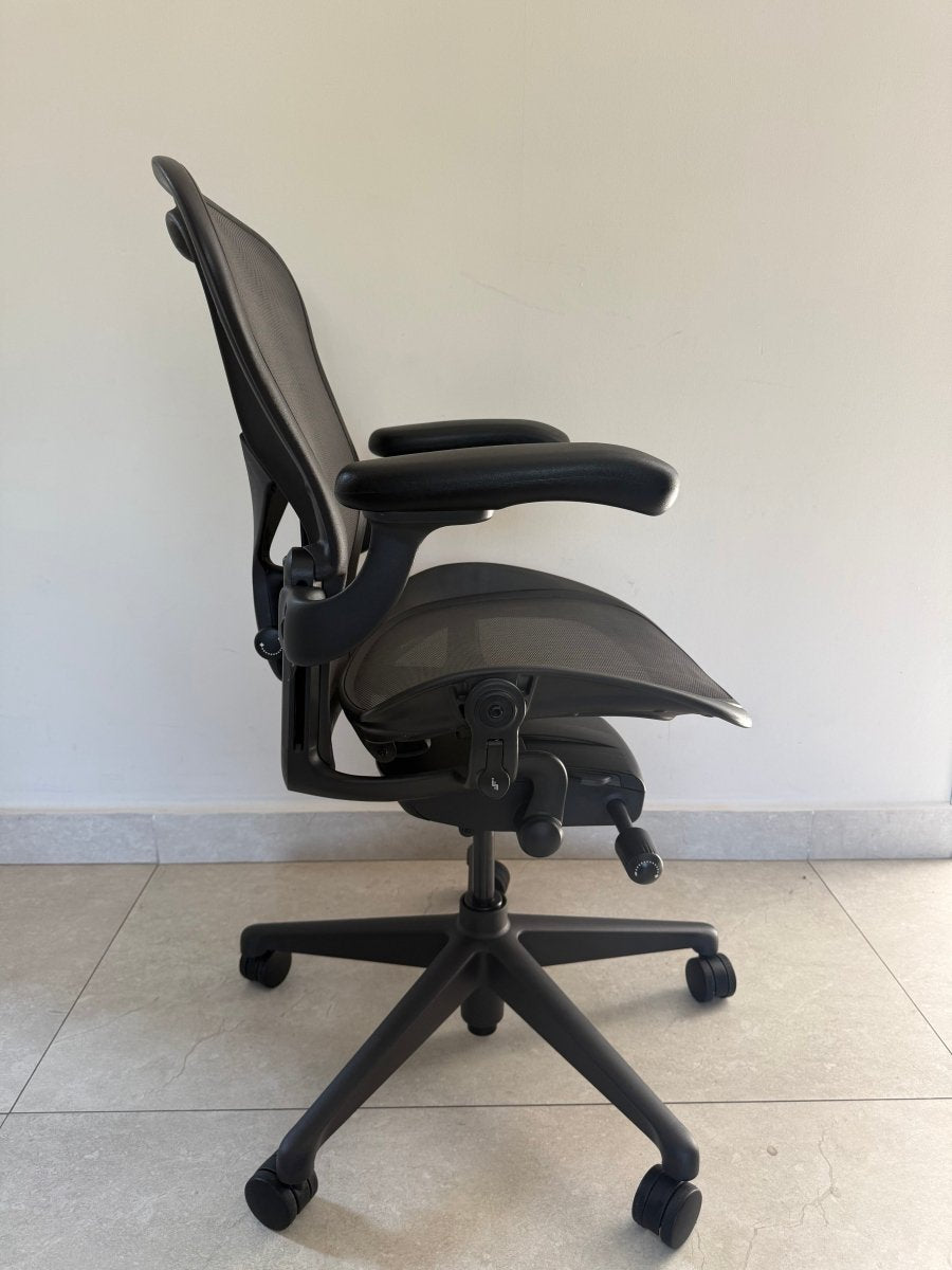 Aeron Herman Miller B Grafito Equipada - Preowned - Ergonomik silla ergonomica Herman Miller