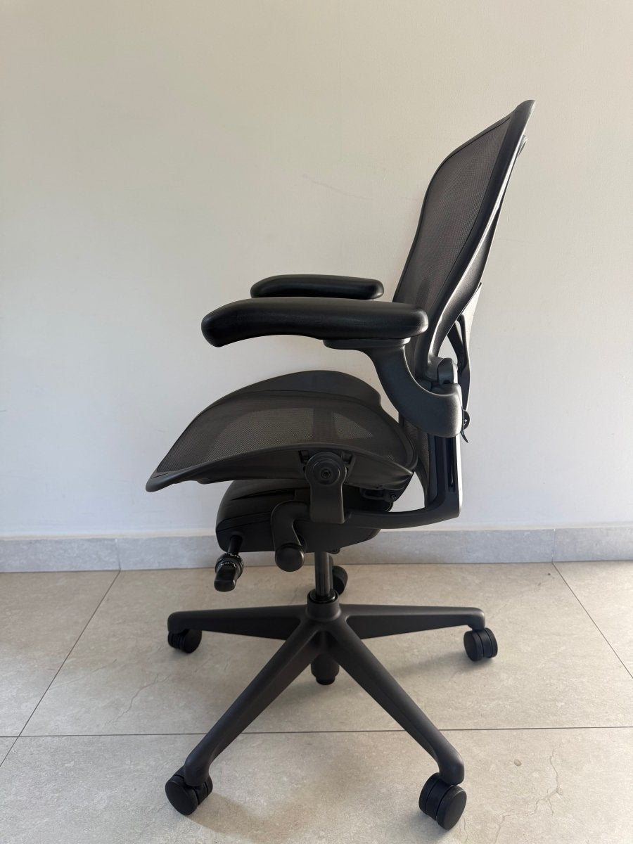 Aeron Herman Miller B Grafito Equipada - Preowned - Ergonomik silla ergonomica Herman Miller