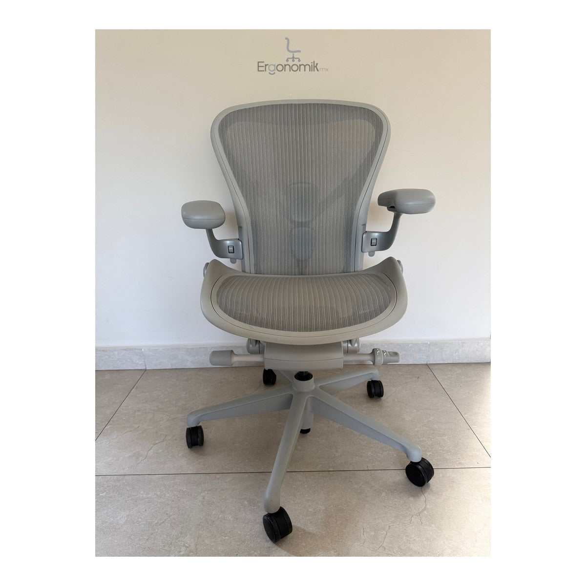 Aeron Herman Miller B Mineral Equipada - Preowned - Ergonomik silla ergonomica Herman Miller