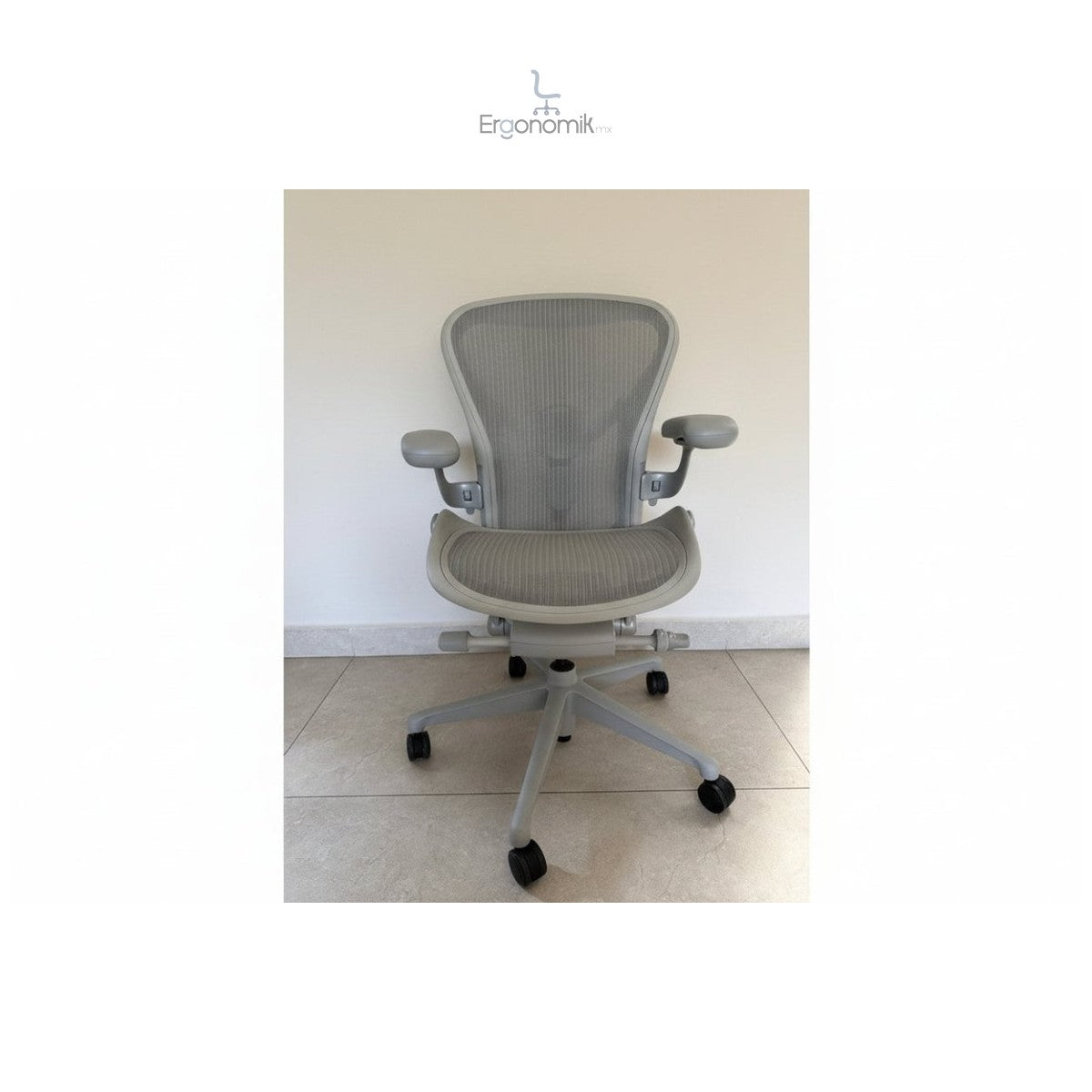 Aeron Herman Miller B Mineral Equipada - Preowned | Muebles ergonomicos en Mexico | Ergonomik