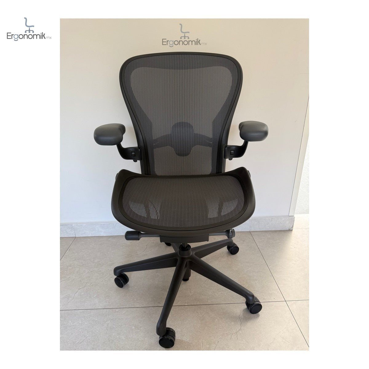 Aeron Herman Miller Grafito Remastered Talla C - Preowned - Ergonomik silla ergonomica Herman Miller