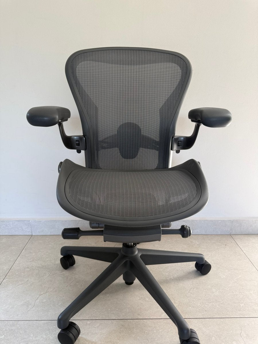 Aeron Herman Miller Gris Remastered Talla B - Preowned - Ergonomik silla ergonomica Herman Miller