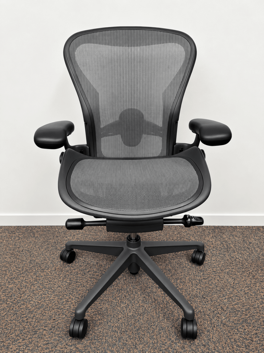 Aeron Herman Miller Talla B Equipada Remastered Brazos 2D- Preowned - Ergonomik silla ergonomica Herman Miller