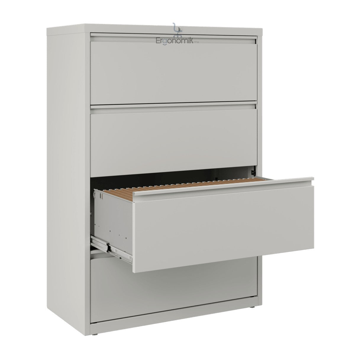 Archivero 4 Gavetas Horizontal 91 cm - Ergonomik Archiveros Ofik