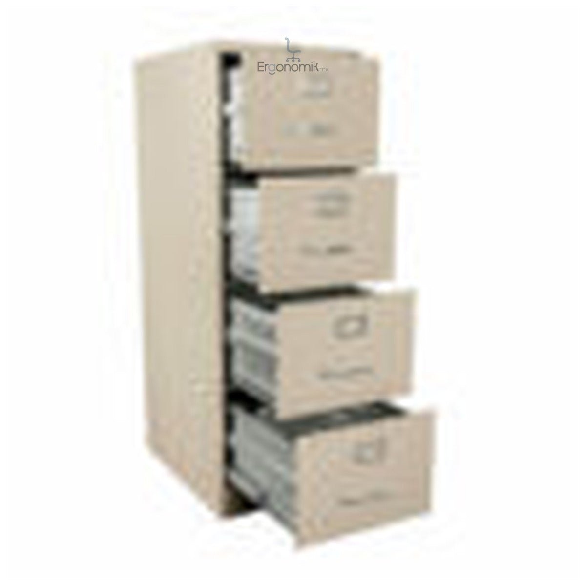 Archivero 4 Gavetas Institucional - Ergonomik Archiveros Ofik