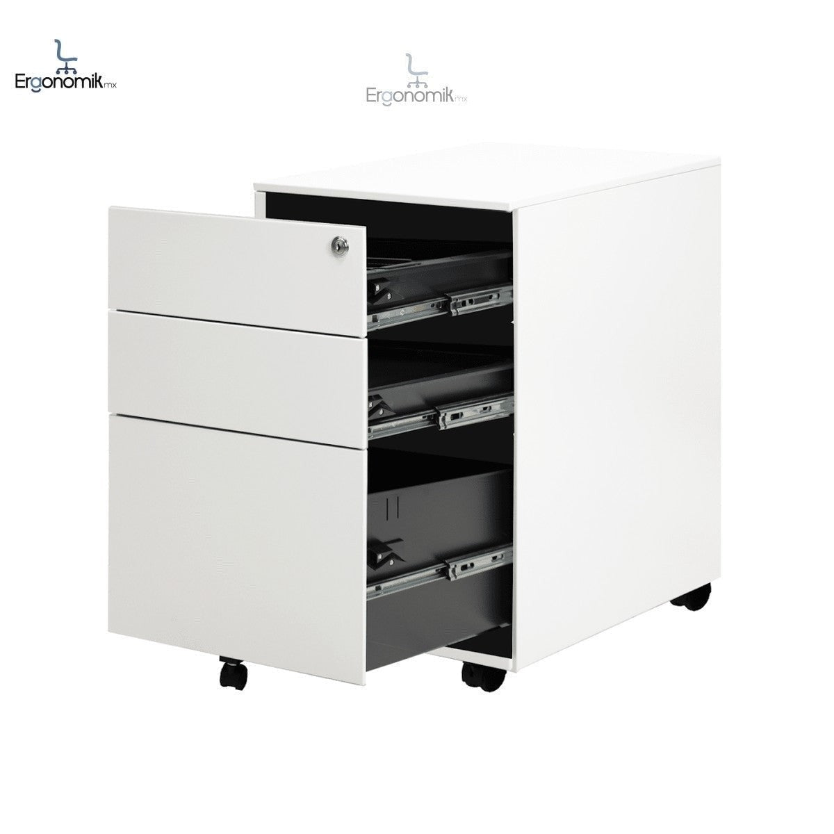 Archivero Metálico  2+1 Sarre - 2406 | Muebles ergonómicos en México | Ergonomik