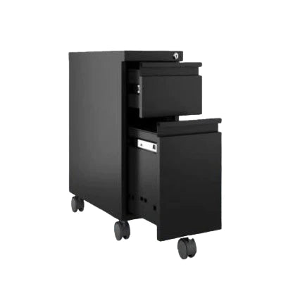 Archivero móvil con cerradura y almacenamiento para documentos