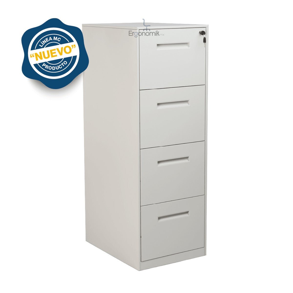 Archivero Vertical 4 Gavetas MC (Desarmado) - Ergonomik archivero OFIK