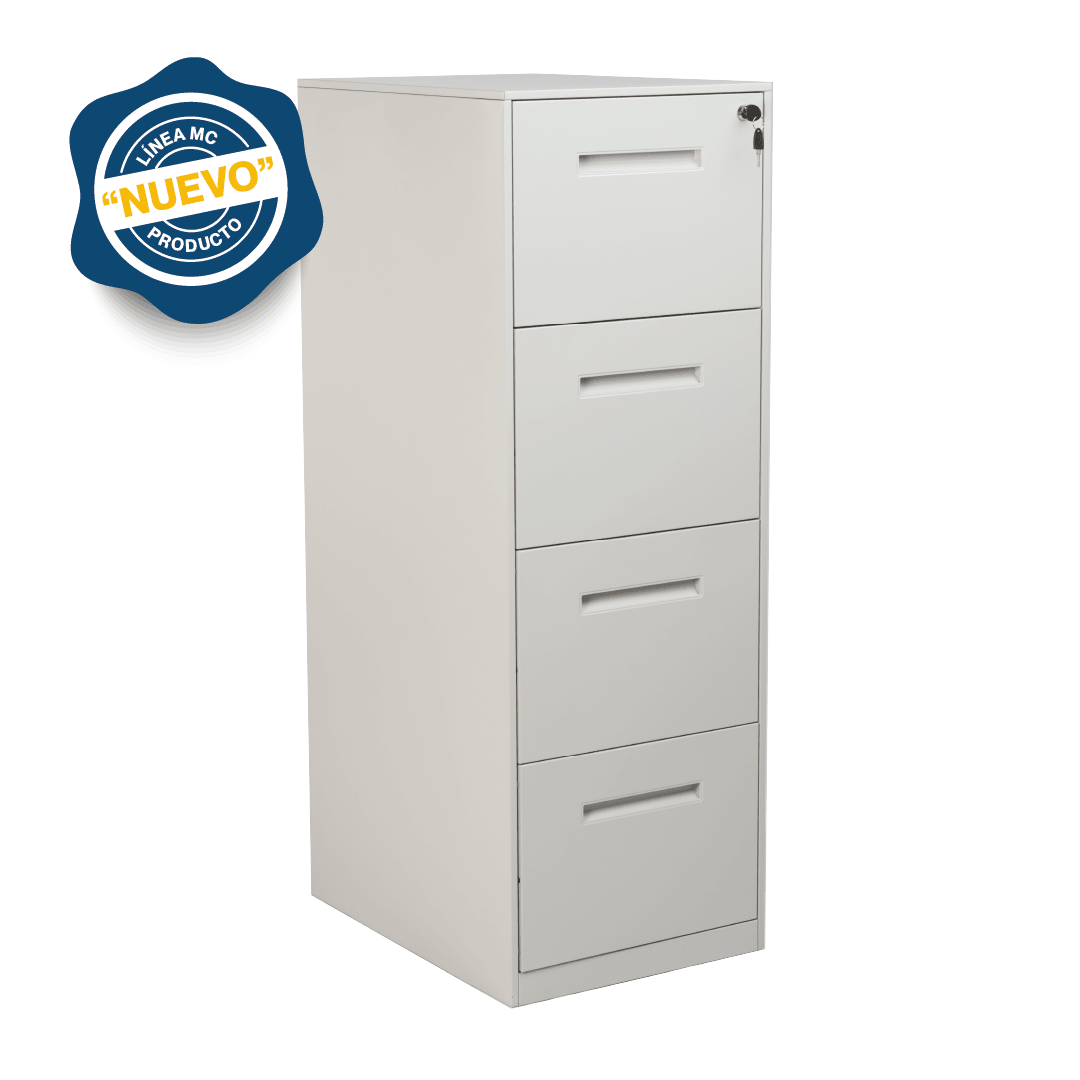 Archivero Vertical 4 Gavetas MC (Desarmado) - Ergonomik archivero OFIK
