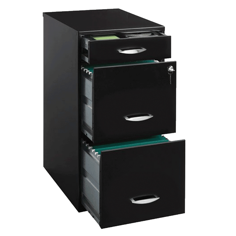 Archivero Vertical Metálico 1 Papelero Y 2 Archiveros - Ergonomik Archiveros Ofik