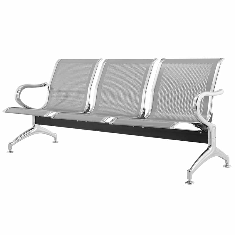 Banca Airport Silver Gray 3 Personas - Ergonomik banca OFIK