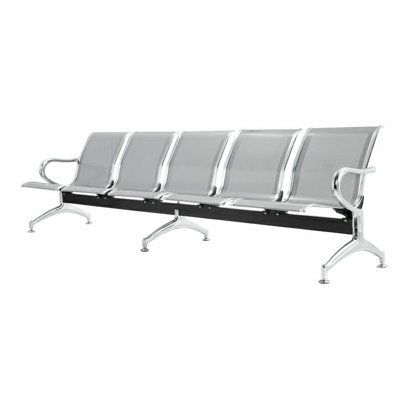 Banca Airport Silver Grey 5 Personas - Ergonomik banca OFIK